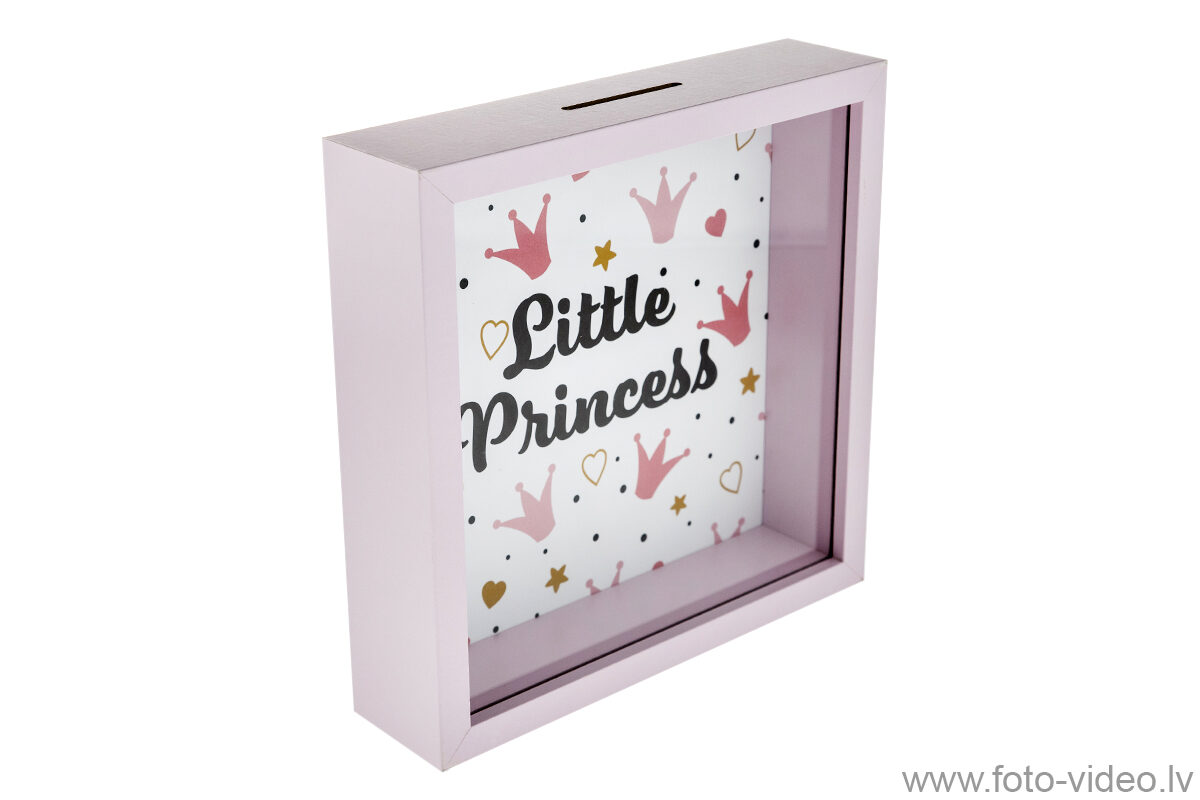 Krājkase Little Princess. 20x20x5 cm