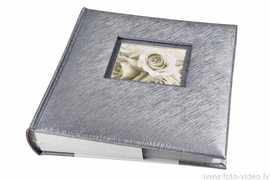 Foto albums 10x15cm 200 bildēm. KD46200 Love Silver
