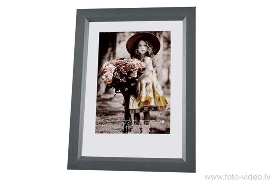 Koka foto rāmis 21x29,7 cm / Bevel 4 Gray