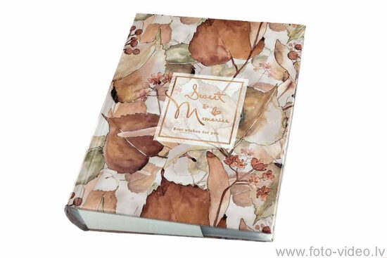 Foto albums 10x15cm 200 bildēm. KD46200 Water color Red