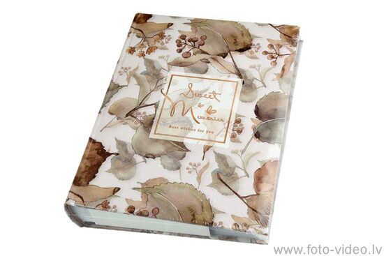 Foto albums 10x15cm 200 bildēm. KD46200 Water color Green