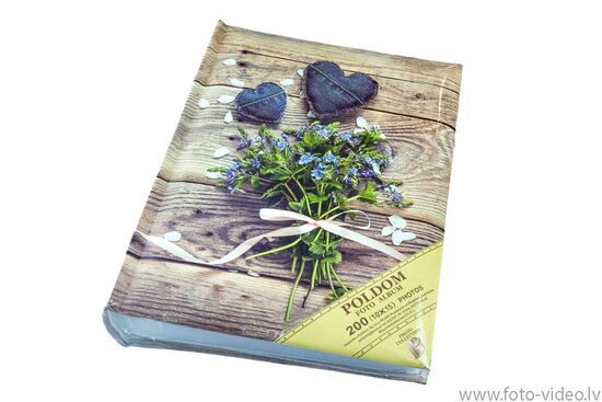 Foto albums 10x15cm 200 bildēm. BB -10x15/200M wh Assort Afioka