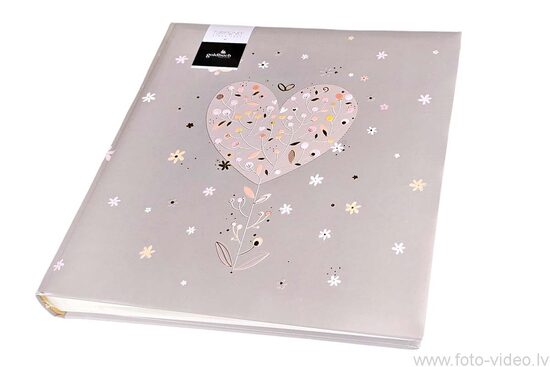 Foto albums ar klasiskām lapām. 30x31cm 60 lpp. ELEGANT HEART (K)