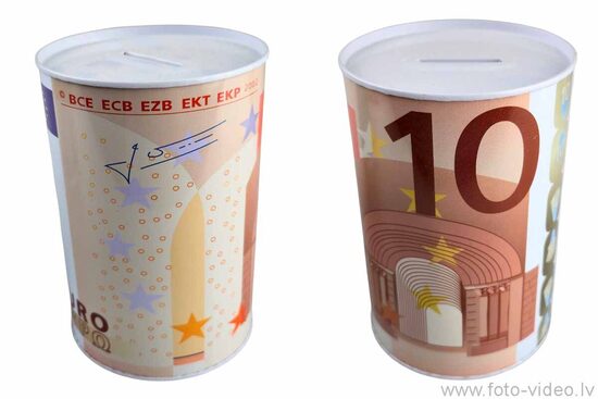 Krājkase 10 euro. 10x14,8cm