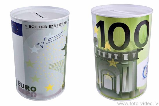 Krājkase 100 euro. 10x14,8cm