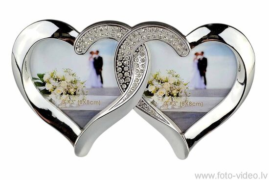 Metāla foto rāmītis kāzām. PF03 8x8x2