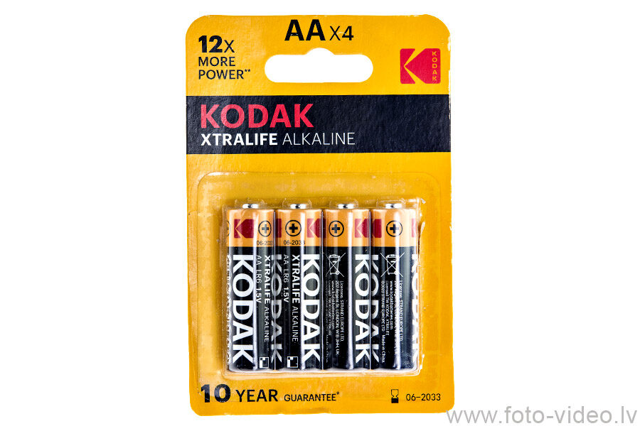Baterijas Kodak AA Xtralife Alkaline x 4