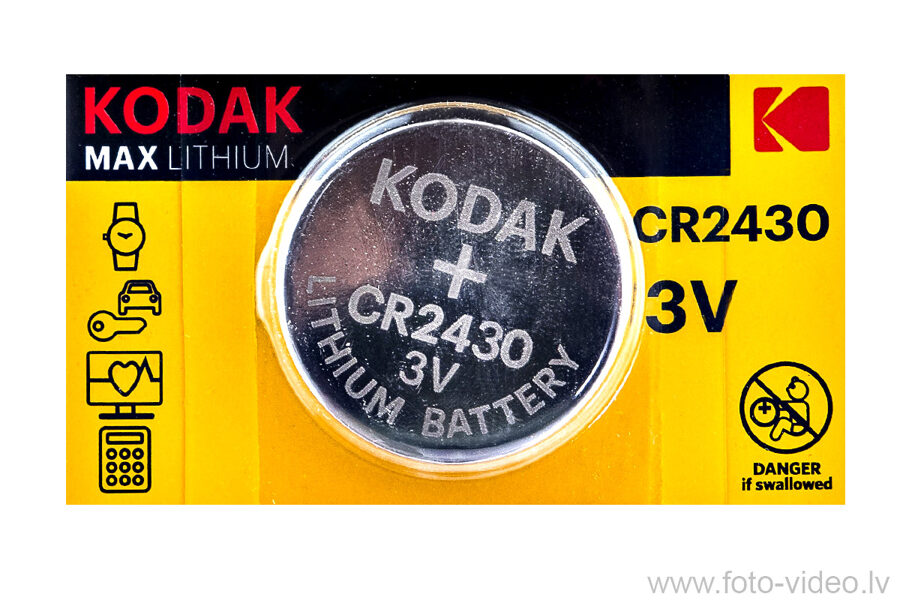 Baterijas Kodak Max lithium 3V CR2430