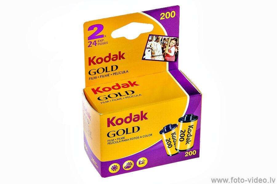 Kodak Gold 200/24 C41 foto filma ( komplekts 2 filmiņas ).