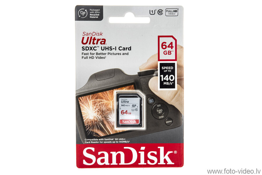SDXC UHS-1 Card Sandisk Ultra 64 GB