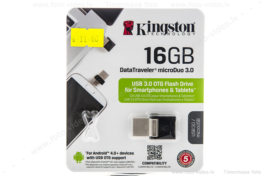 USB flash Kingston 16GB 3.0 microDuo for Smartphones & Tablets