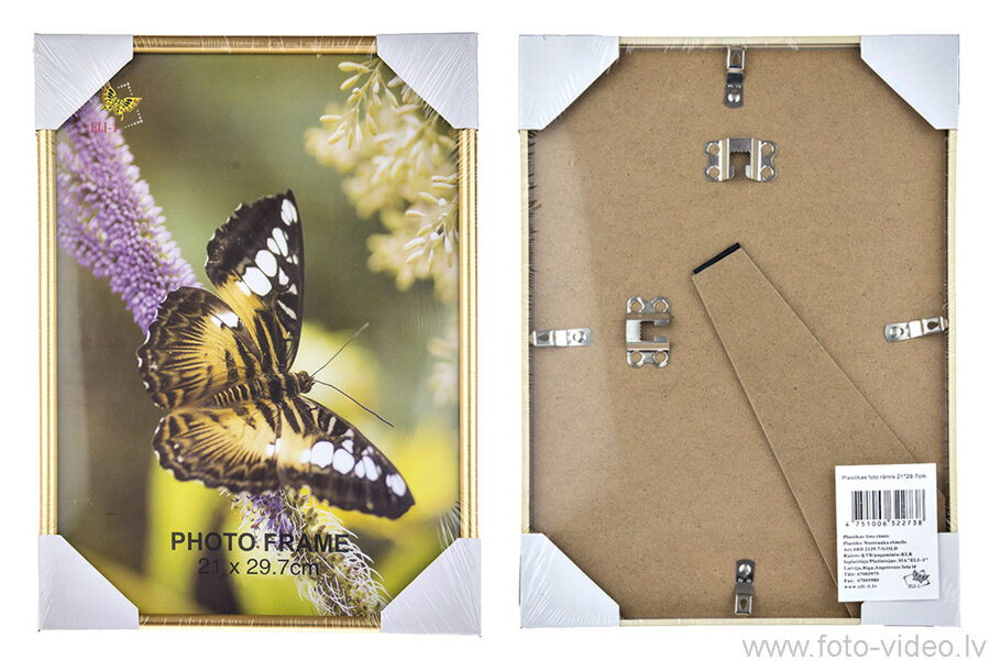 Foto rāmis 21x29,7 cm. GOLD 