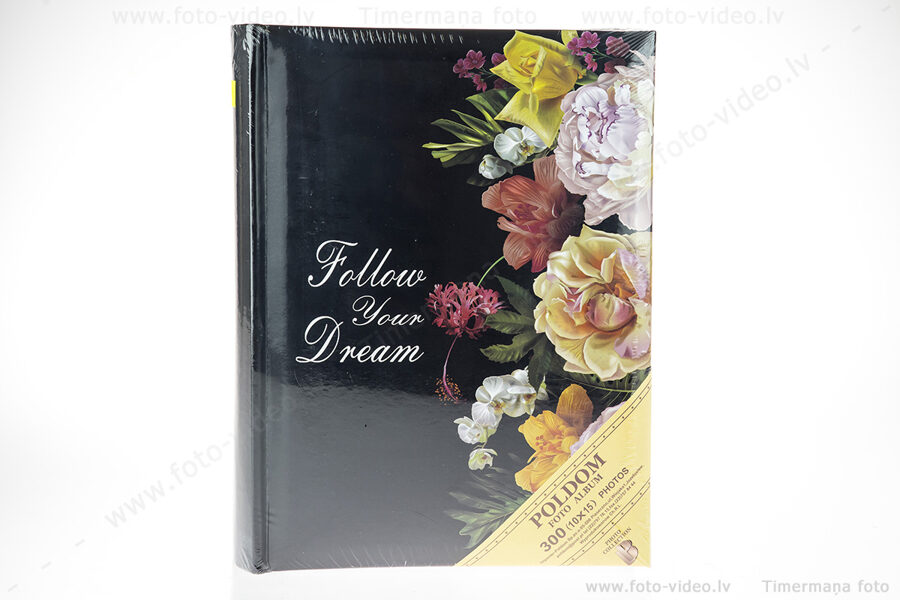 Foto albums 10x15cm 300 bildēm. BB-10x15/300M ASSORT-Magic Flower