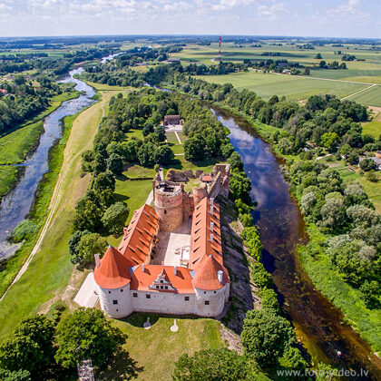 Bauskas pils. Mūsas un Mēmeles upes