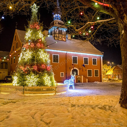 Bauskas rātsnams. Celts ir 17. gadsimtā.