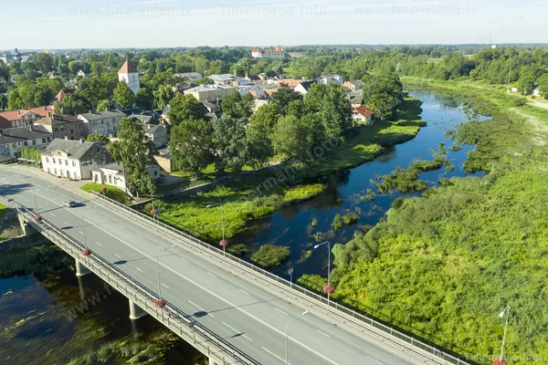 Bauska, tilts pār Mēmeli